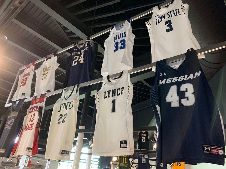 Penn State Hazleton women's basketball player McKenzie Prutsman has her jersey hanging in the Ring of Honor at the Women's Basketball Hall of Fame for the next year.