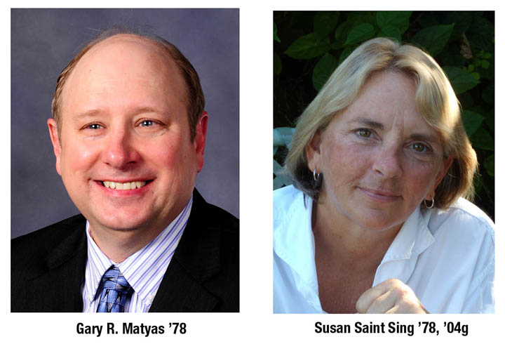 Dr. Gary Matyas and Dr. Susan Saint Sing, 2013 Alumni Fellows