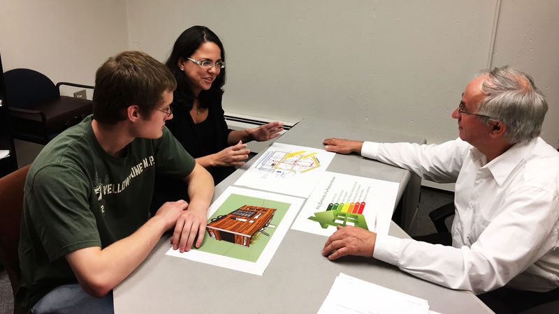 Raiana Nichols and Aleksander Everett attended the Energypath 2016 conference with Dr. Wieslaw (Wes) Grebski and are continuing their research on how to design a passive house.