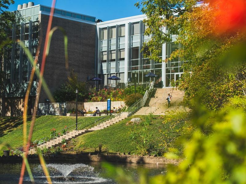 Landscape photo of Woodland Building, Penn State Abington