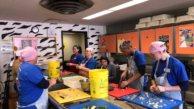 Penn State Hazleton students traveled to Montreal during this year’s spring break to serve others facing hunger and food insecurity.