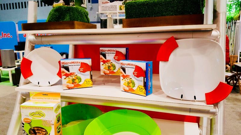 Micro Mitts, on display at the International Housewares Trade Show in Chicago, was developed by Michael Paranich Jr., David Acker and Ramkumar “Ram” Jayaveerapandian, who met at Penn State Hazleton.