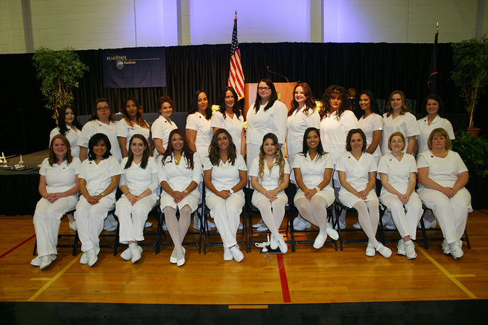 Practical Nursing Class of 2015 posing in two rows.