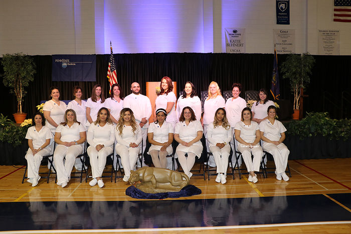 Practical Nursing Class of 2016 posing in two rows.