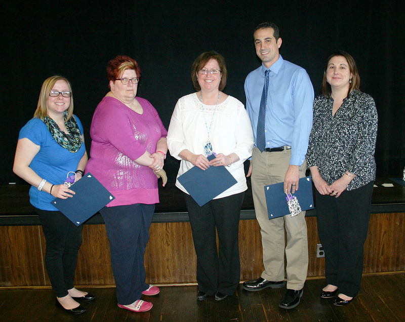 Employees honored for one year of service at Penn State Hazleton. 