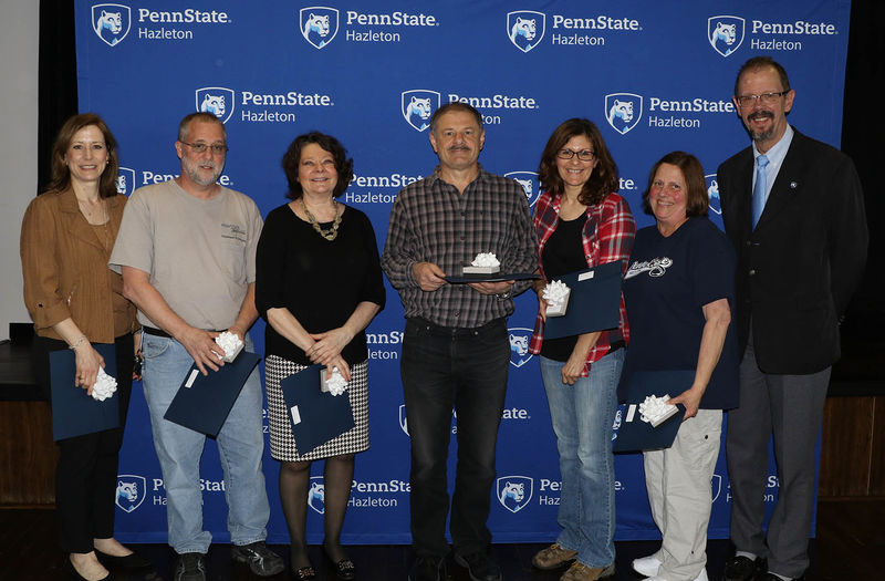 Employees were honored for 15 years of service.