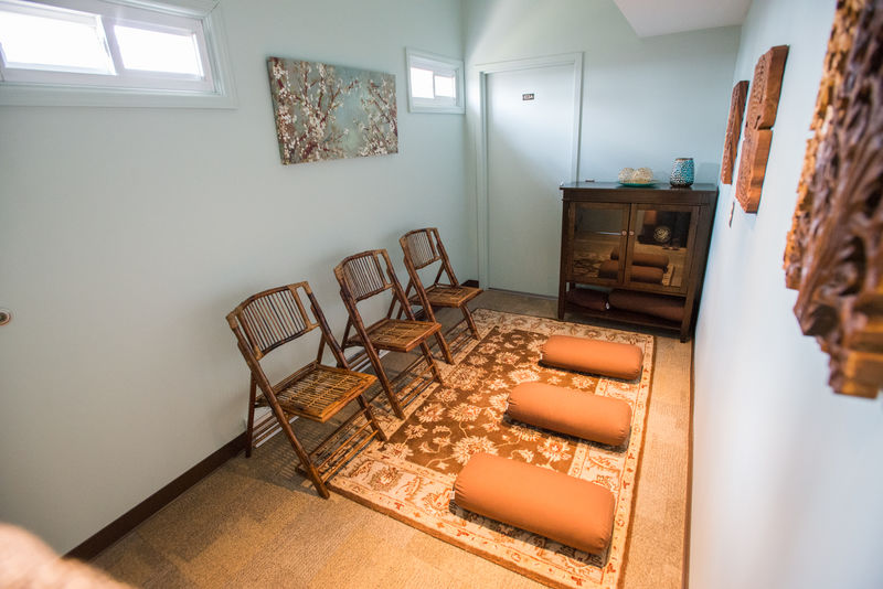 The prayer room was designed to serve students of all faiths.