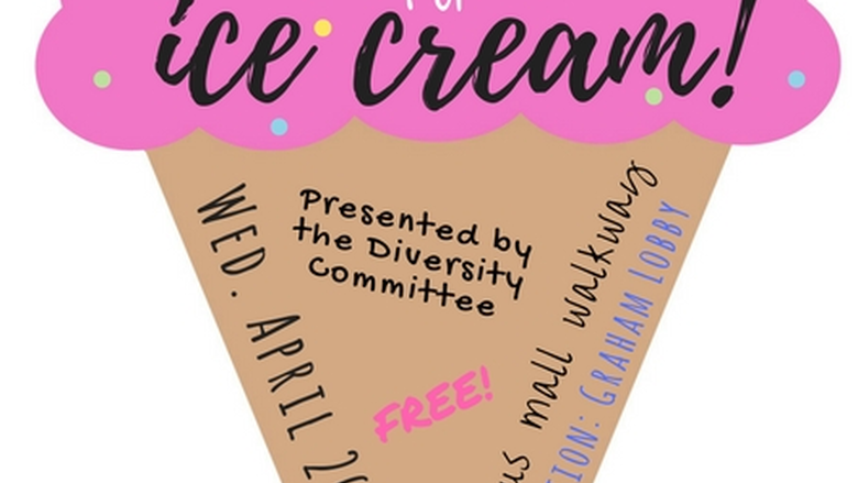 Ice cream cone with event information