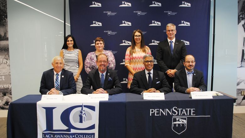 Lackawanna College and Penn State campuses sign articulation agreement