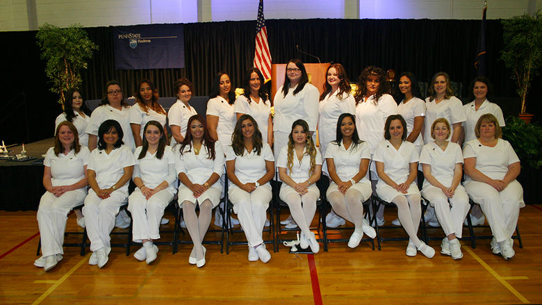 Practical Nursing Class of 2015 posing in two rows.