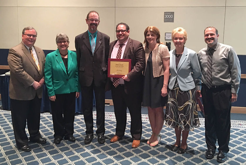 Jonathan Kukta, director of Housing and Food Services at Penn State Hazleton, Schuylkill, Wilkes-Barre and Worthington Scranton, received the William H. Rieber Award for Outstanding Management Performance from Penn State Auxiliary and Business Services.